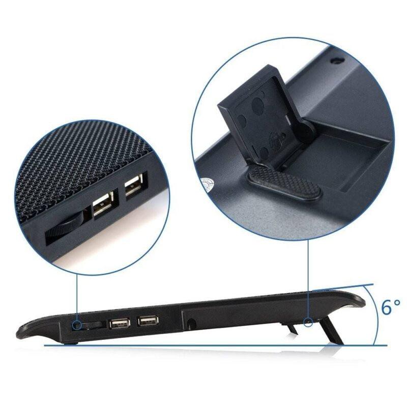 cooler pad laptop l112a smart fox joa 350x250x20mm 38cfm 21dba 022a 3