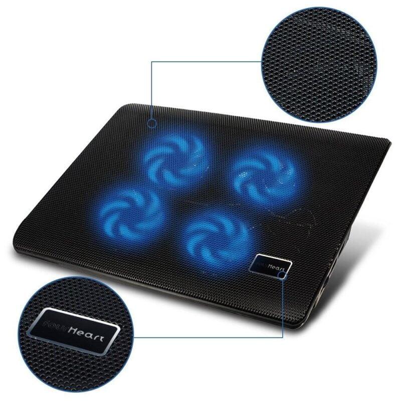 cooler pad laptop l112a smart fox joa 350x250x20mm 38cfm 21dba 022a 4