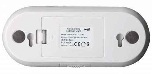 corp de iluminat led cu senzor lumina persoane 6x led style well 3