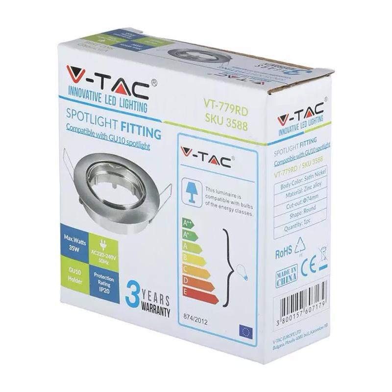 corp spot gu10 crom mat unghi reglabil v tac 6