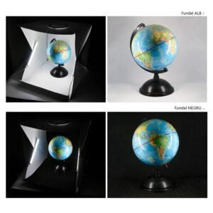 cort foto iluminat cu banda led alba 2