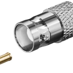 cuplaj crimp mufa bnc tata pentru cablu rg58 u cu pin de aur 50 ohm goobay