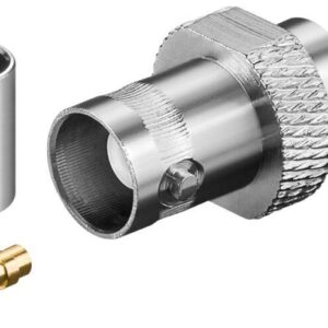cuplaj crimp mufa tata bnc pentru cablu rg59 u 50 ohm cu pin de aur goobay