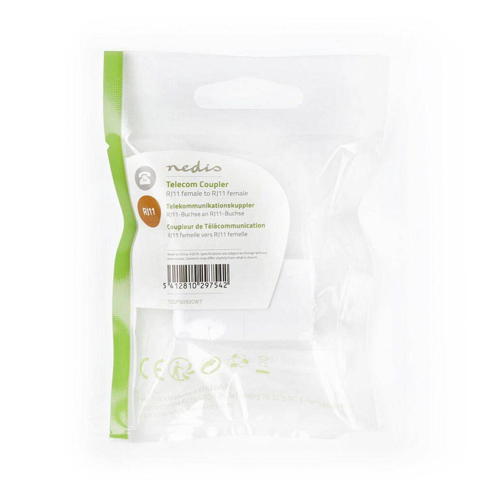 cuplaj modular nedis rj11 mama rj11 mama alb 2
