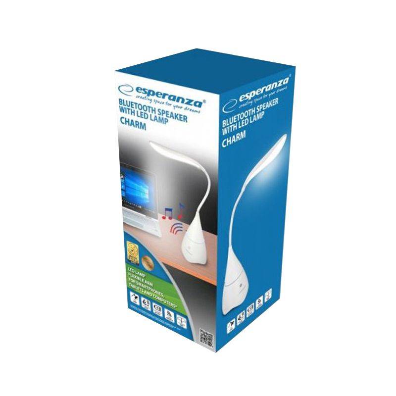 difuzor 3w bluetooth cu lampa led neagra cu acumulator li poly 1200mahcharm esperanza 1