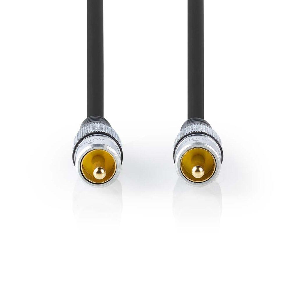 Digital Audio AV Cablu 1x RCA tata - 1x RCA tata 1.5m placat cu aur Nedis 1 digital audio av cablu 1x rca tata 1x rca tata 15m placat cu aur nedis 1