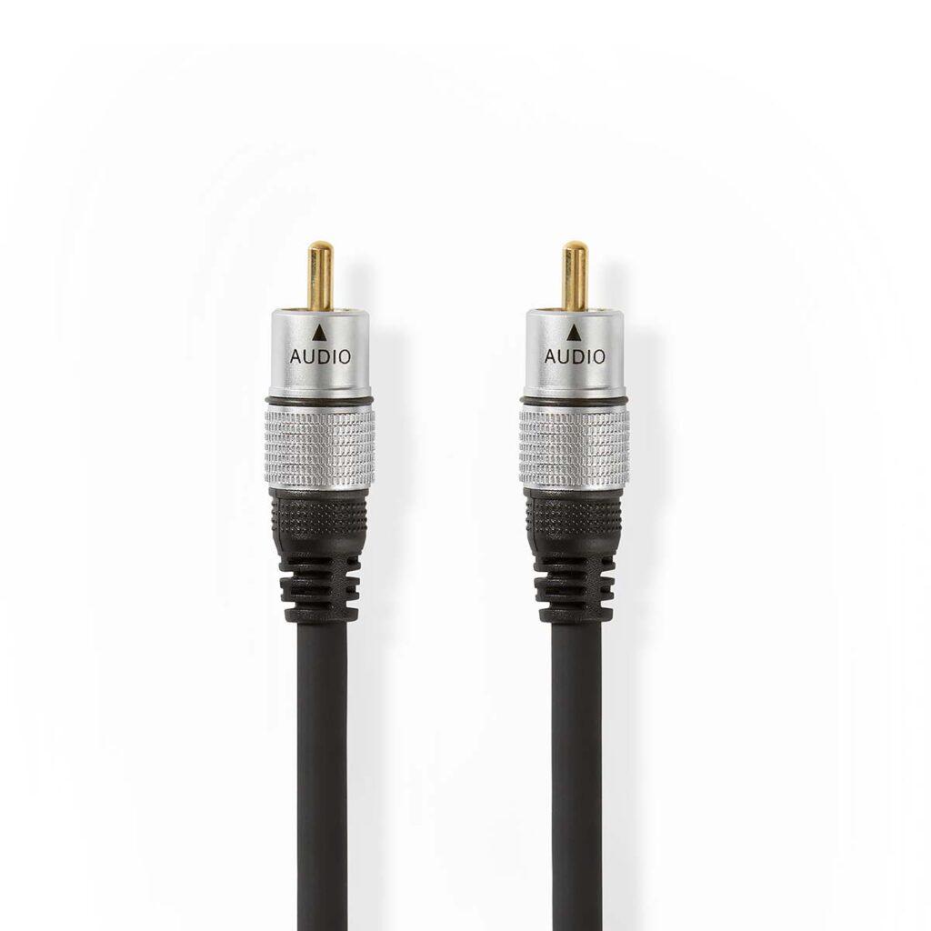digital audio av cablu 1x rca tata 1x rca tata 15m placat cu aur nedis digital audio av cablu 1x rca tata 1x rca tata 15m placat cu aur nedis