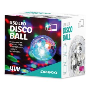 disco ball usb led 4w omega