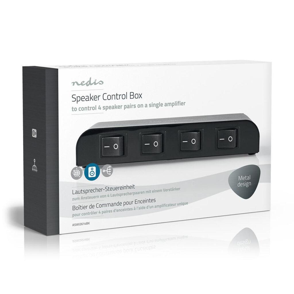 dispozitiv de control al difuzoarelor 4 iesiri terminal cu surub negru nedis 7