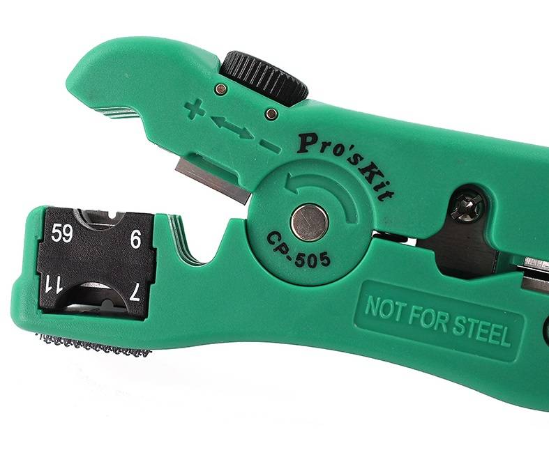 dispozitiv universal pentru dezizolat cablu utp stp rg59 6 7 11 proskit 1