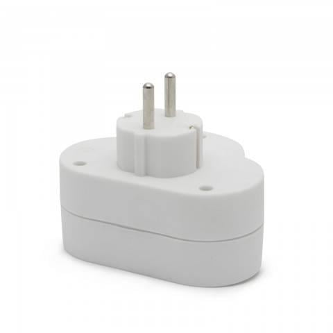 distribuitor 1 la 2 schuko cu intrerupator delight 2