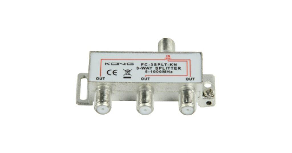 distribuitor semnal tv 3 cai 5 1000mhz konig splitter 1