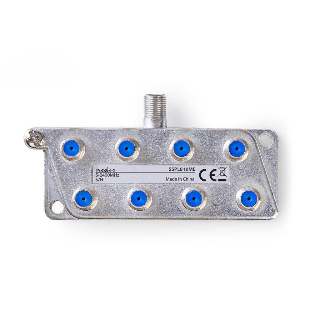 distribuitor semnal tv 8 cai 2400mhz nedis