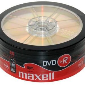 dvd r 47gb 16x 25buc pe folie maxell