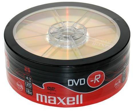dvd r 47gb 16x 25buc pe folie maxell