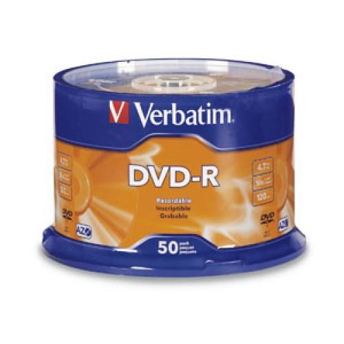 dvd r 47gb bulk 50buc vebatim