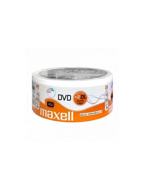 dvdrdl 85gb maxell printabil bulk double layer
