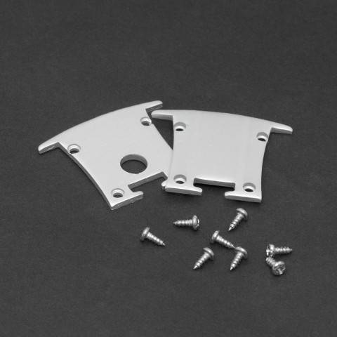 element de inchidere pentru profiluri led din aluminiu 2buc phenom