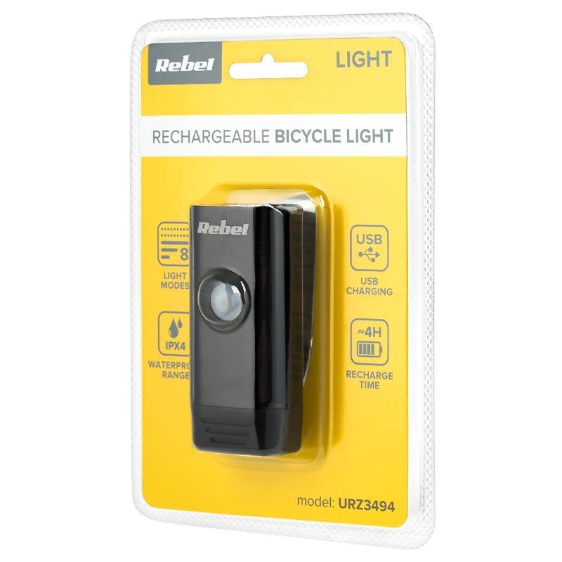 far bicicleta 5w 400lm cu acumulator rebel 3