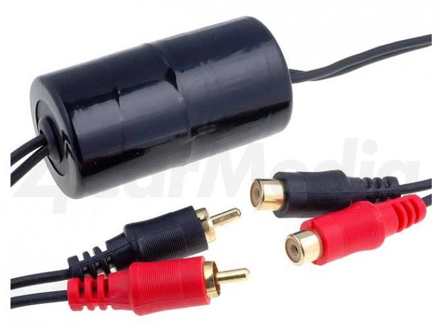 filtru antiparazitar auto atenuare 2x rca 2x rca 4carmedia