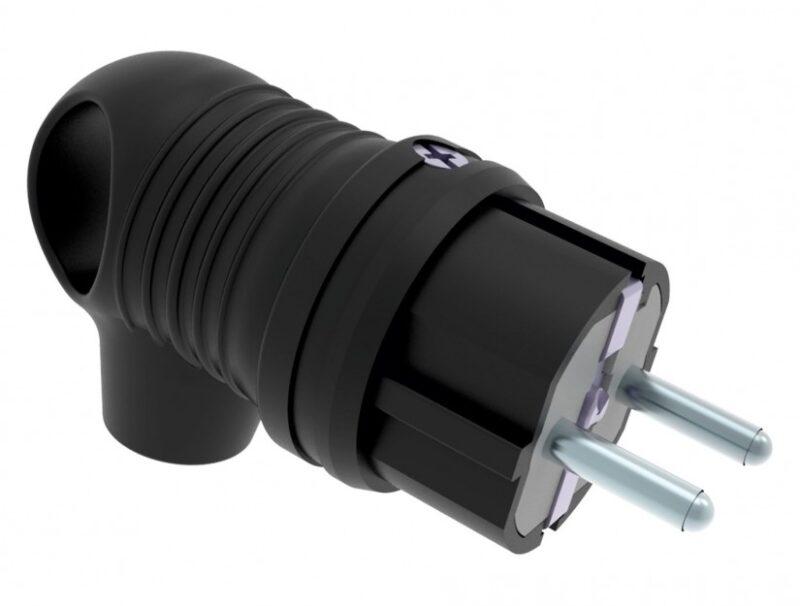 fisa schuko cauciuc cu inel bemis bk1 1402 2021 2pe 16a 250v ip44 negru