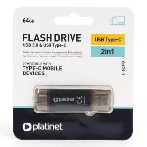 flash drive usb 30 type c 64gb c depo platinet pmfc64s