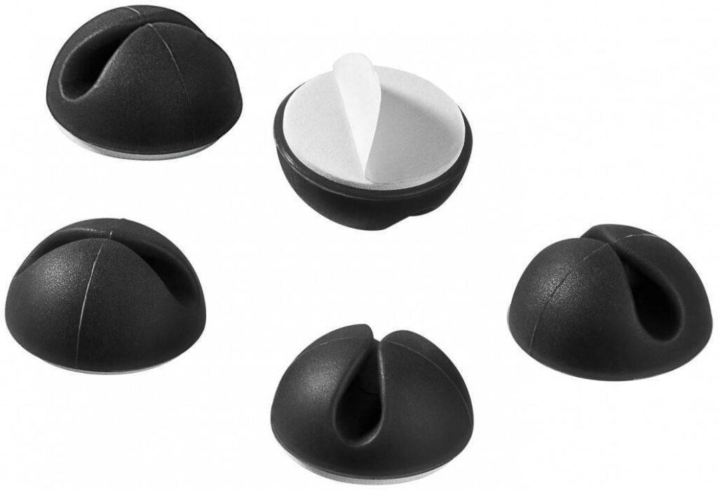 ghidaj cablu pentru birou 5buc set negru goobay 1