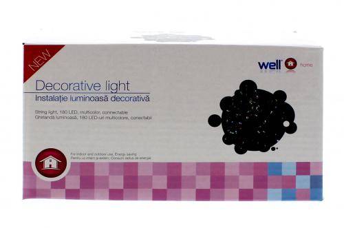ghirlanda 180 led uri multicolore interconectabila well 1