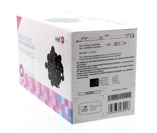 ghirlanda 180 led uri multicolore interconectabila well 2