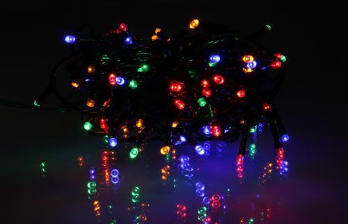 ghirlanda luminoasa 100 led uri multicolore cu jocuri de lumini well 1