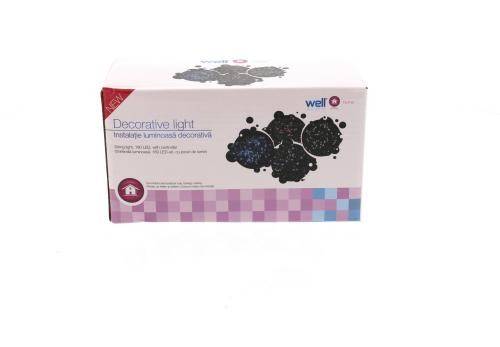 ghirlanda luminoasa 180 led uri albastre cu jocuri de lumini well 4