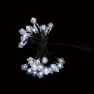 ghirlanda luminoasa forma de diamant 40 led uri albe lumina rece well