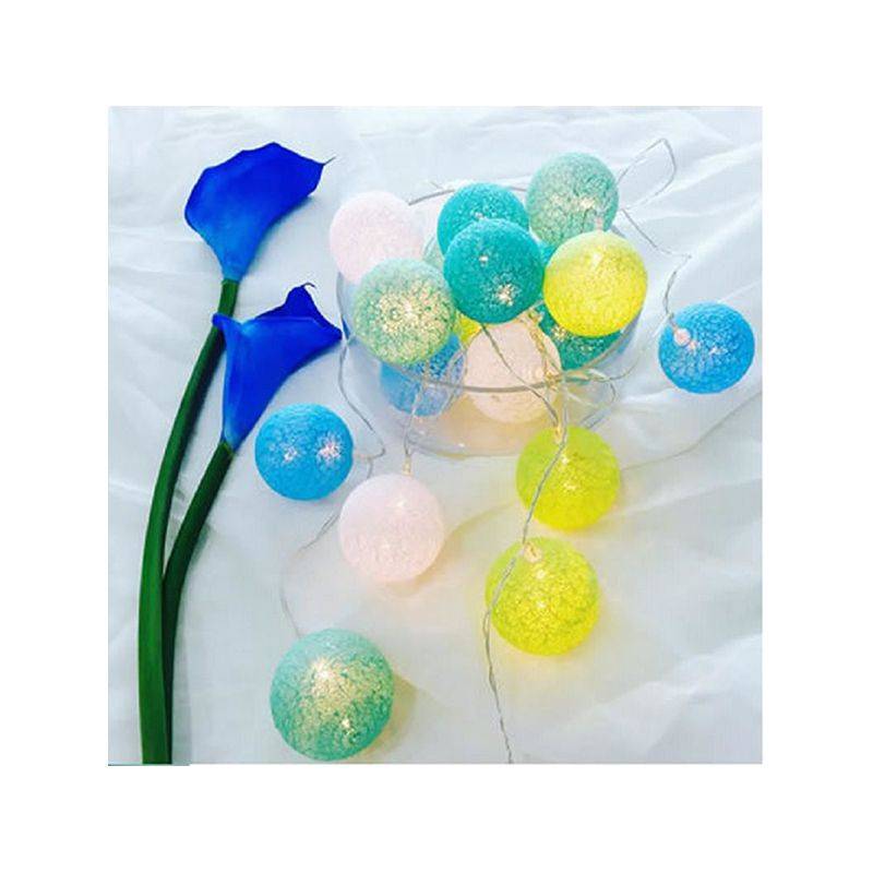 globuri colorate iluminate led alb cald decorativ platinet set 10buc 6cm 165m 2x aa 3v 4