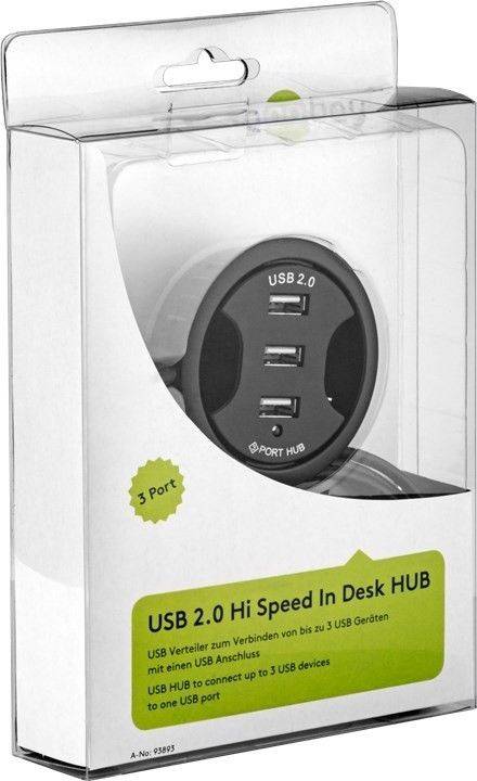 hub 3x usb 20 pentru birou goobay 1