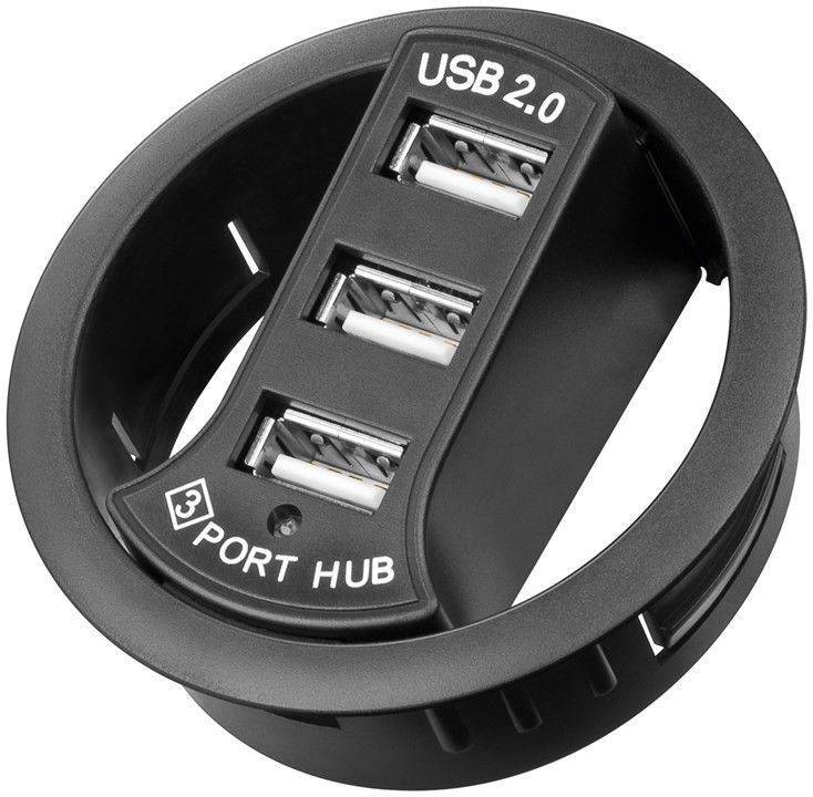 hub 3x usb 20 pentru birou goobay