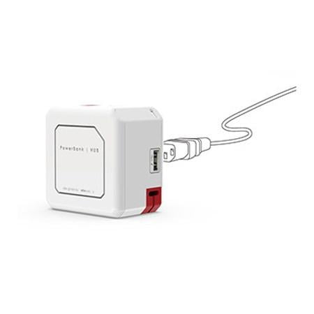 hub mini usb 20 cu 4 porturi alb rosu allocacoc powerusb hub 5