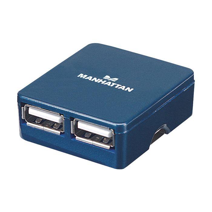hub mini usb 20 cu 4 porturi albastru 160605 manhattan 10