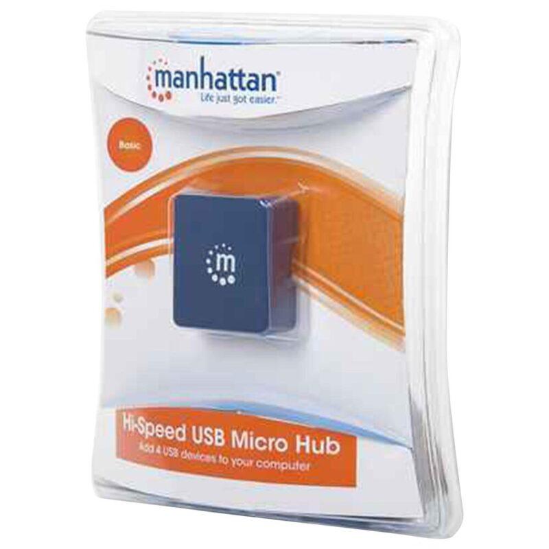 hub mini usb 20 cu 4 porturi albastru 160605 manhattan 14