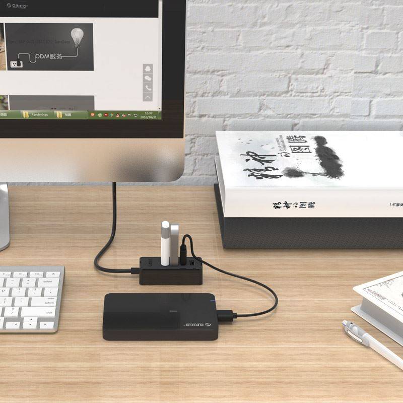 hub orico w5p u2 4 port usb 20 cu cablu de date de 100cm 4