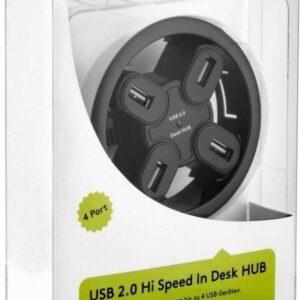 hub usb 20 4 porturi montabil in birou goobay