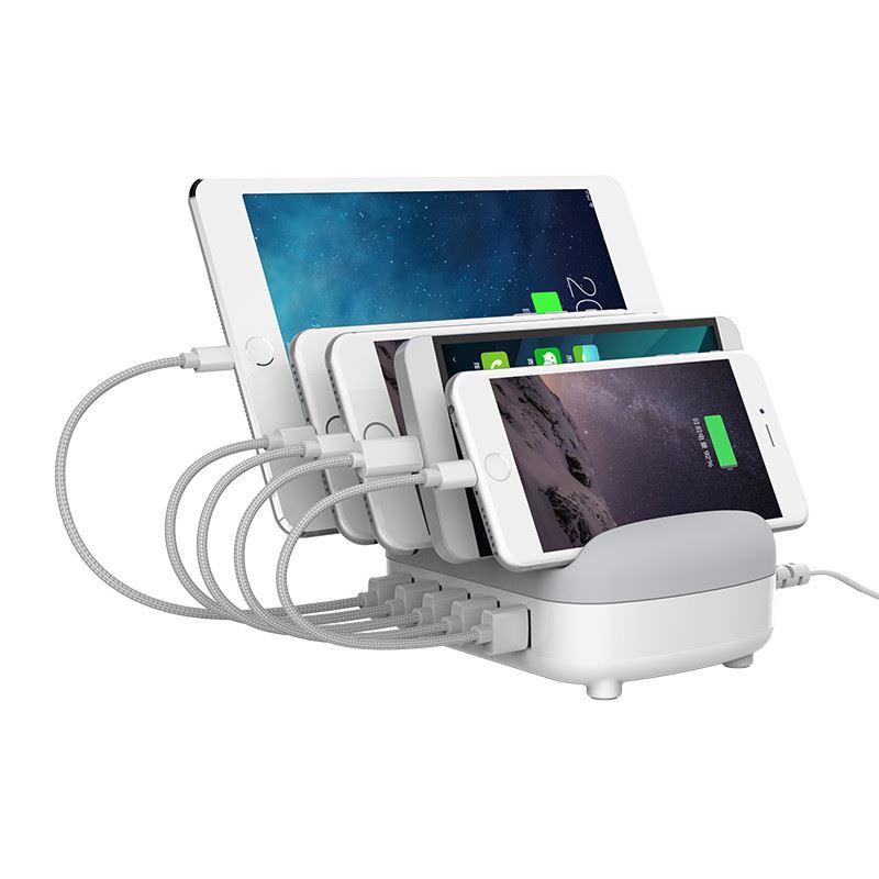 incarcator ac 5 porturi usb 5v 24a 40w alb orico duk 5p incarcator ac 5 porturi usb 5v 24a 40w alb orico duk 5p