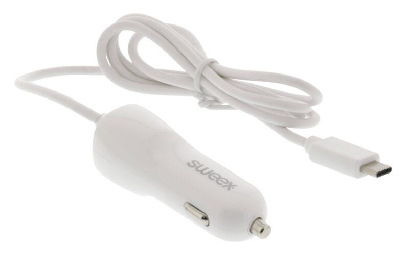 incarcator auto 12 24v usb type c 3a alb sweex 2 scaled