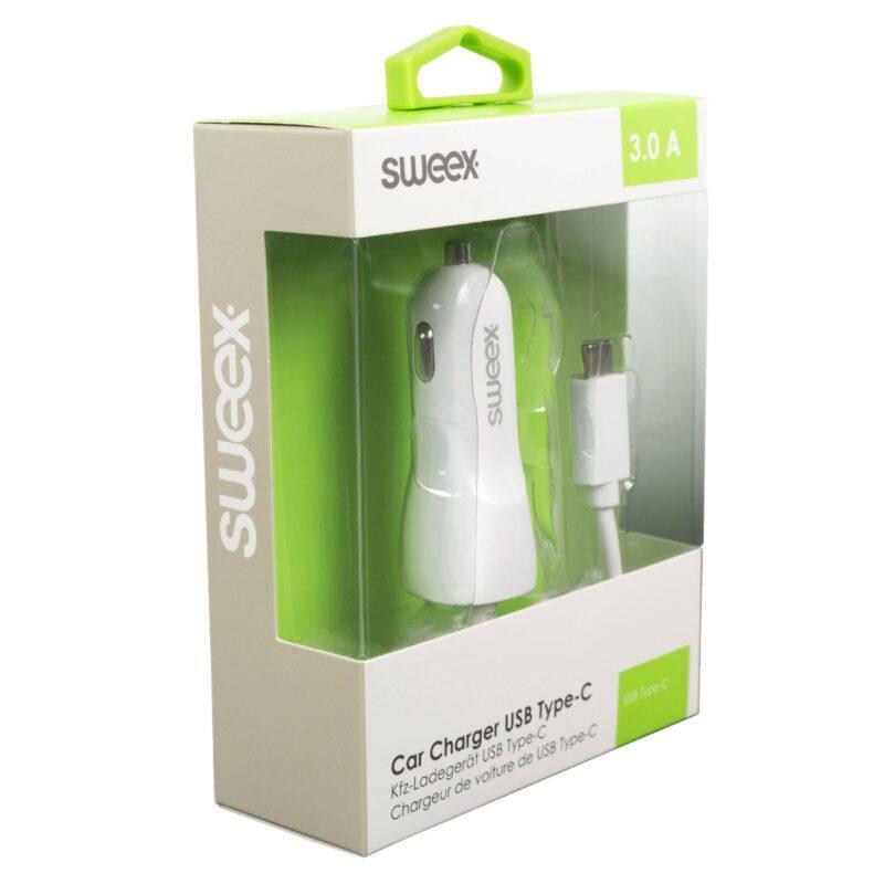 incarcator auto 12 24v usb type c 3a alb sweex 7 scaled