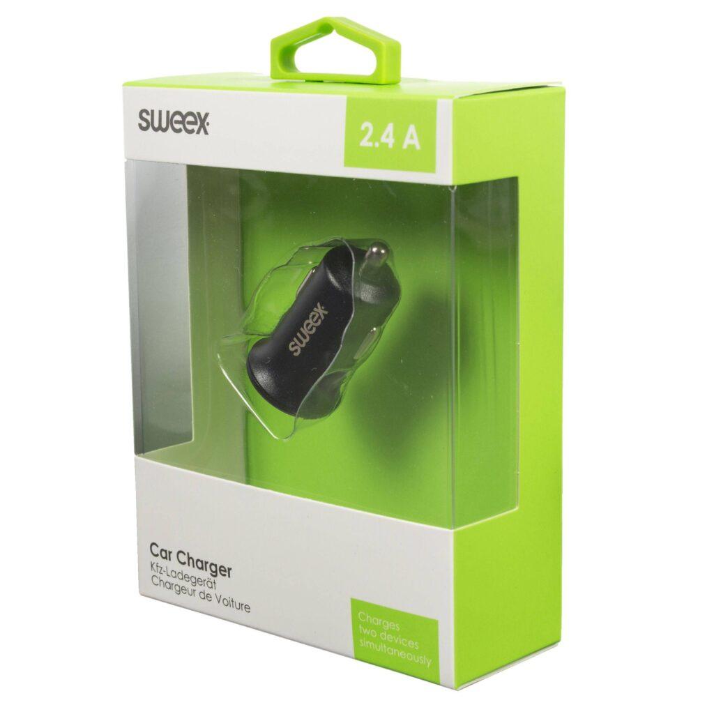 incarcator auto 2x usb 24a negru sweex 7 scaled