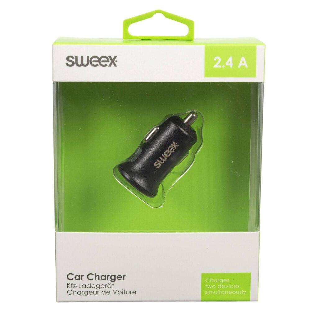 incarcator auto 2x usb 24a negru sweex 8 scaled