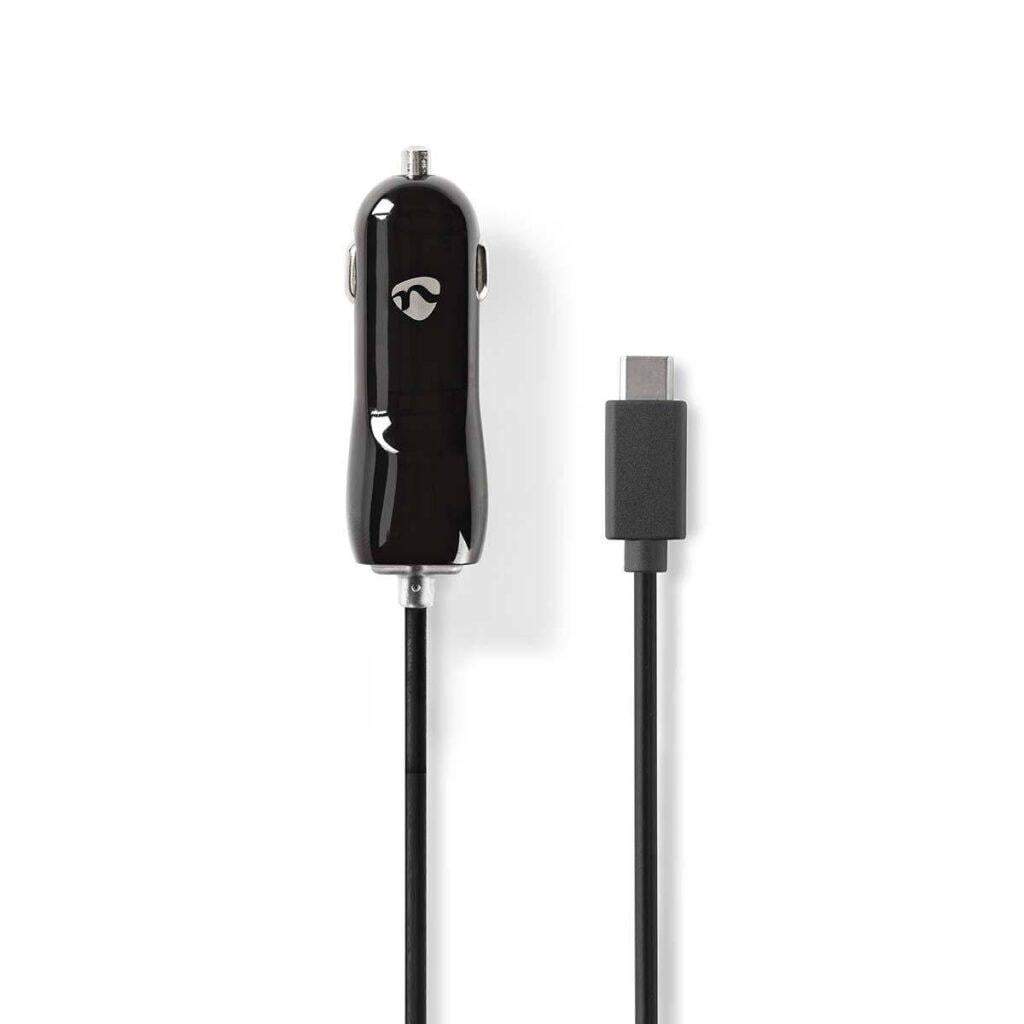 Incarcator auto bricheta cu USB Type C 3A 15W negru Nedis 1 incarcator auto bricheta cu usb type c 3a 15w negru nedis 1