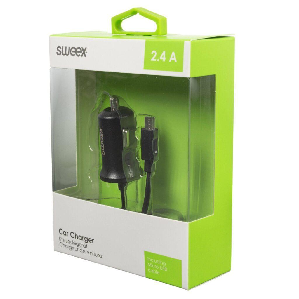incarcator auto micro usb 24a negru sweex 5 scaled