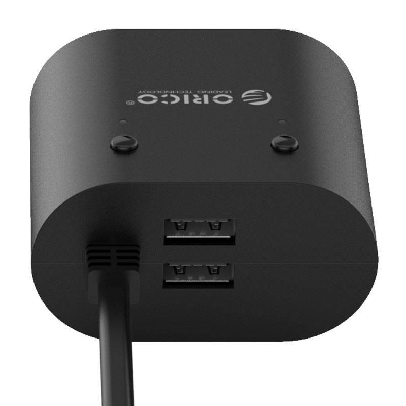 incarcator auto orico mp 2u2s 2 port uri negru 3