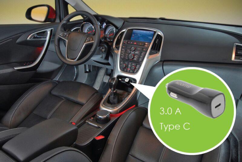 incarcator auto usb type c 3a negru sweex 1 scaled