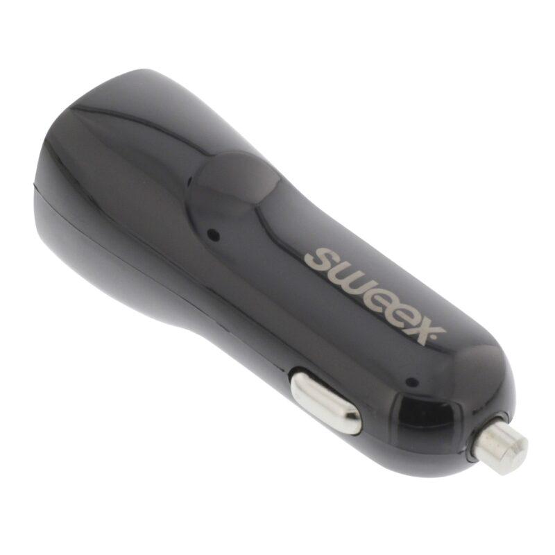 incarcator auto usb type c 3a negru sweex 4
